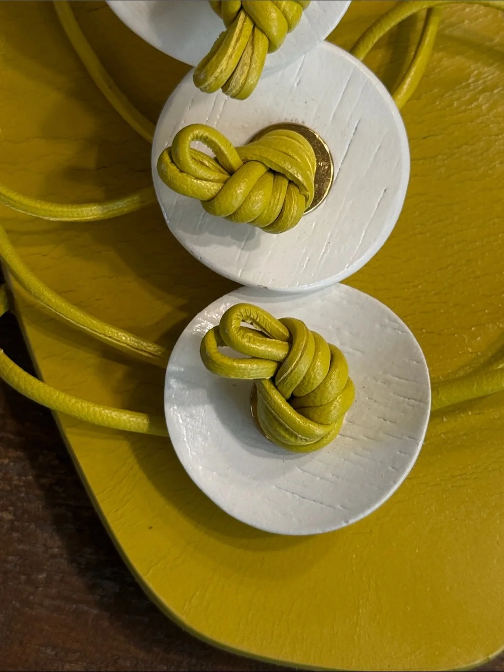 Tory Burch Artisanal Knot Sandals in Yalu
